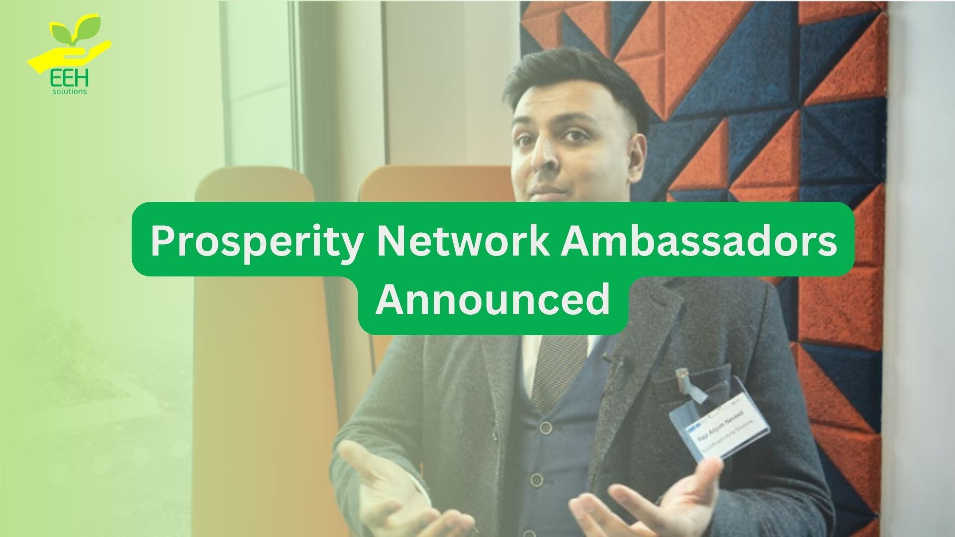 Prosperity Network Ambassadors announced